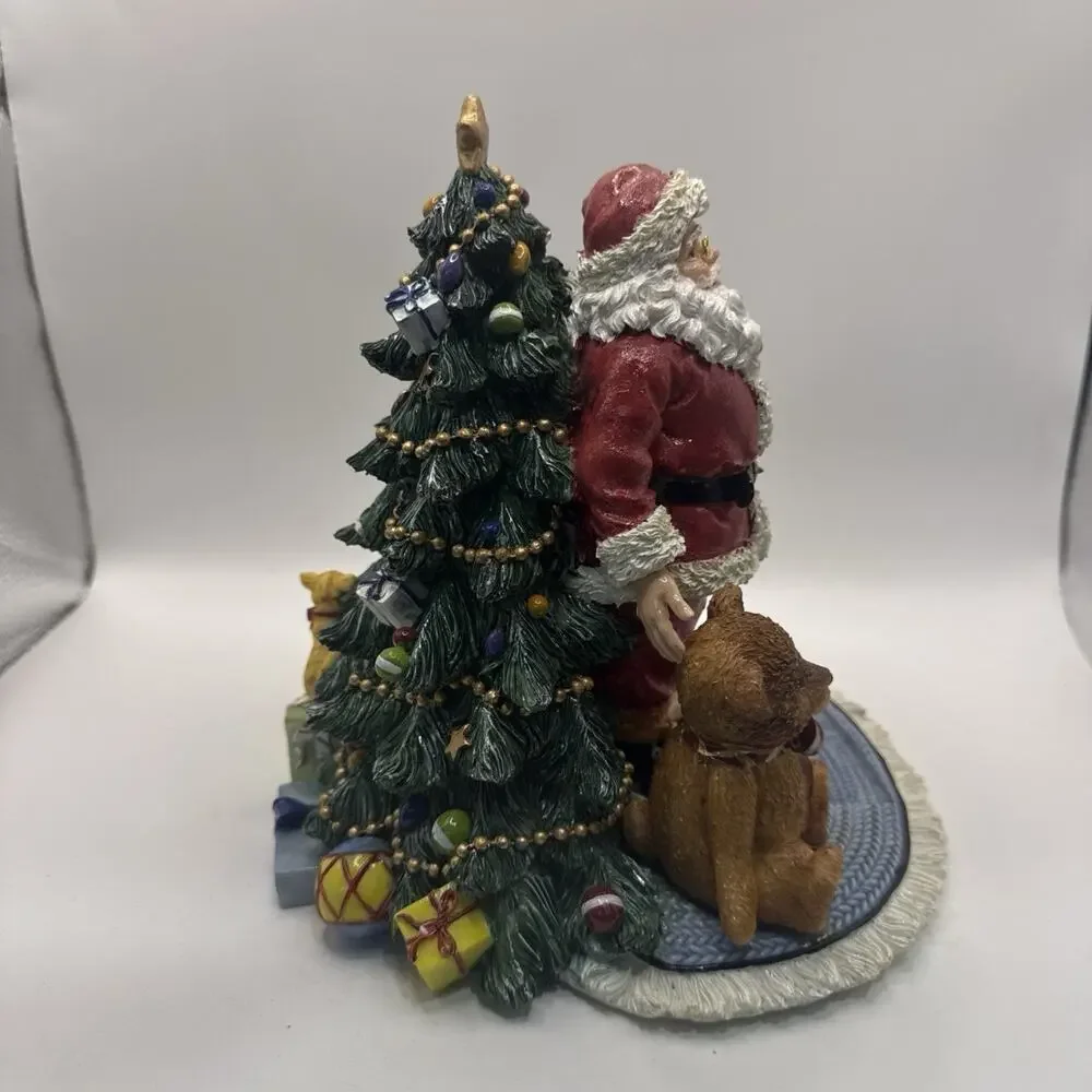 Fitz And Floyd Here Comes Santa Claus Music Box *